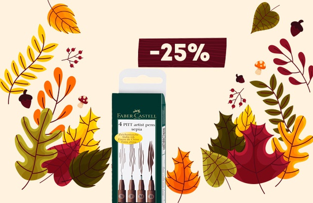Скидка до 25% на Faber-Castell
Скидка до 25% на Faber-Castell
Выбрать товар
Предложение действительно до 31.10.2021 г.