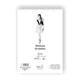 фото Альбом для маркеров smiltainis sm-lt sketch pad for markers а3 50 листов, 100 г/м2