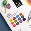 фотография Набор спиртовых маркеров малевичъ graf'art brush, базовый 12 цветов