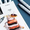 картинка Набор спиртовых маркеров малевичъ graf'art brush, еда 24 цвета
