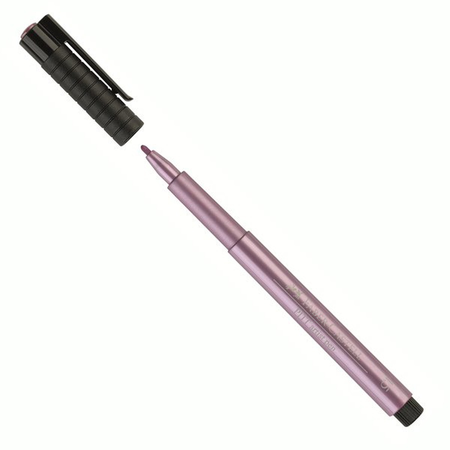 изображение Ручка капиллярная faber-castell pitt artist pen metallic рубиновый металлик