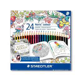 фото Карандаши цветные staedtler noris club johanna basford 24 цвета, шестигранные