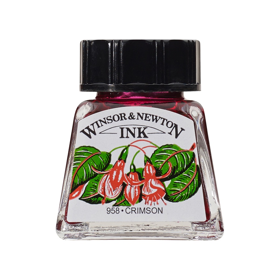 фотография Тушь художественная малиновый 14 мл winsor & newton