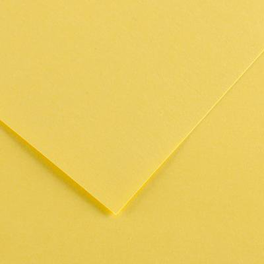 фото Бумага цветная canson iris vivaldi, 240 г/м2, лист 50х65 см, № 3 светло-жёлтый