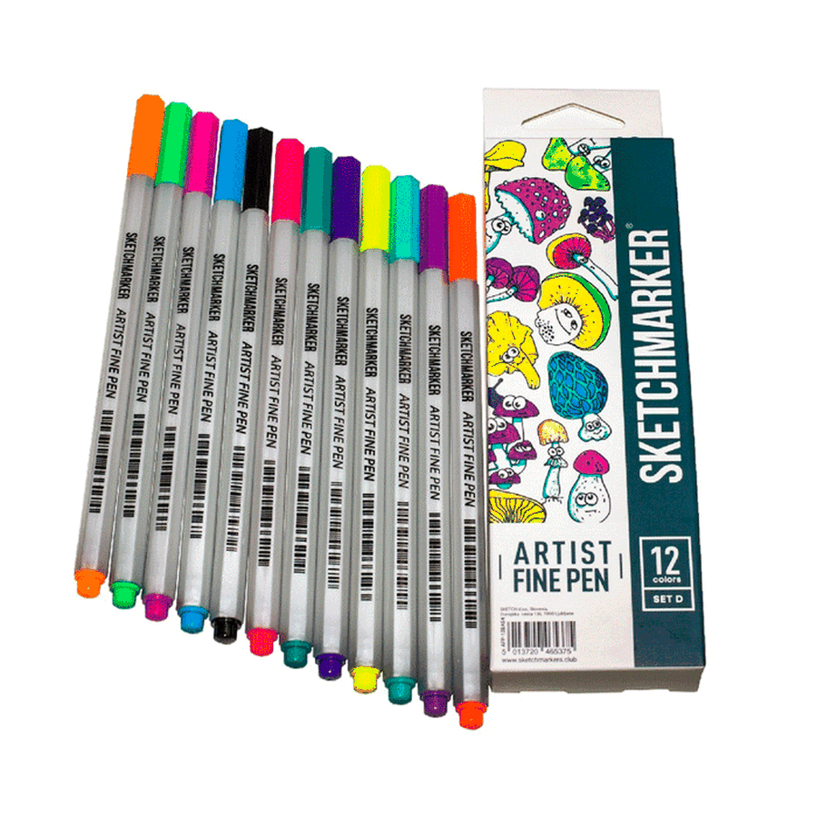 картинка Набор линеров  sketchmarker artist fine pen_подарок