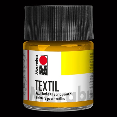 фотография Краска для темной ткани marabu textil 50 мл цвет жёлтый