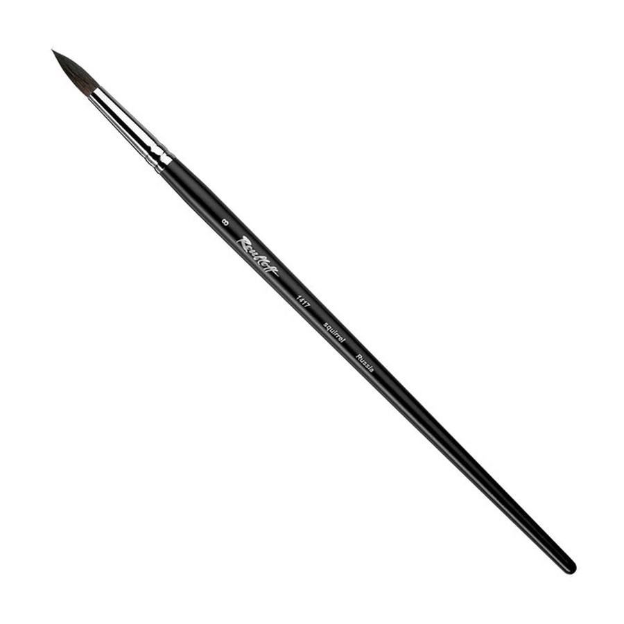 изображение Кисть белка roubloff № 8 круглая, длинная ручка, 1417