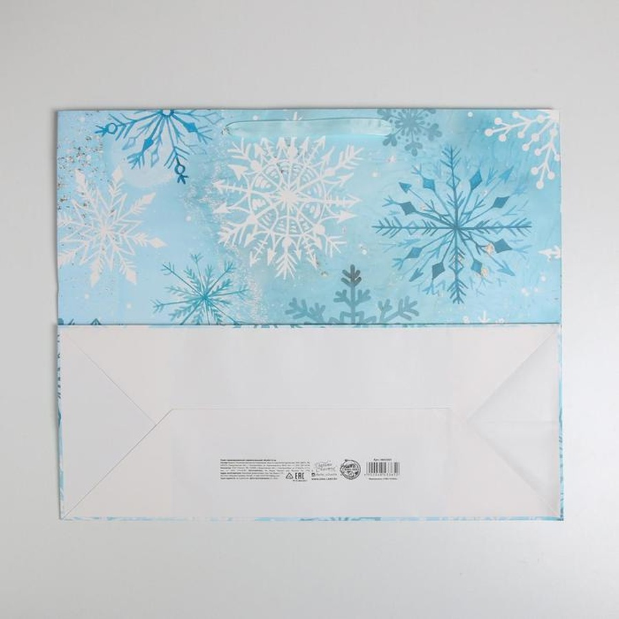 фотография Пакет ламинированный горизонтальный «морозный день», xl 49 × 40 × 19 см