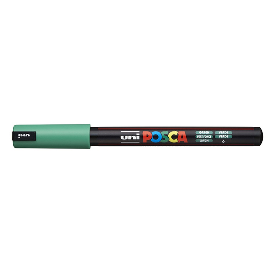 изображение Маркер posca pc-1mr, зелёный, 0.7 мм, игольчатый наконечник