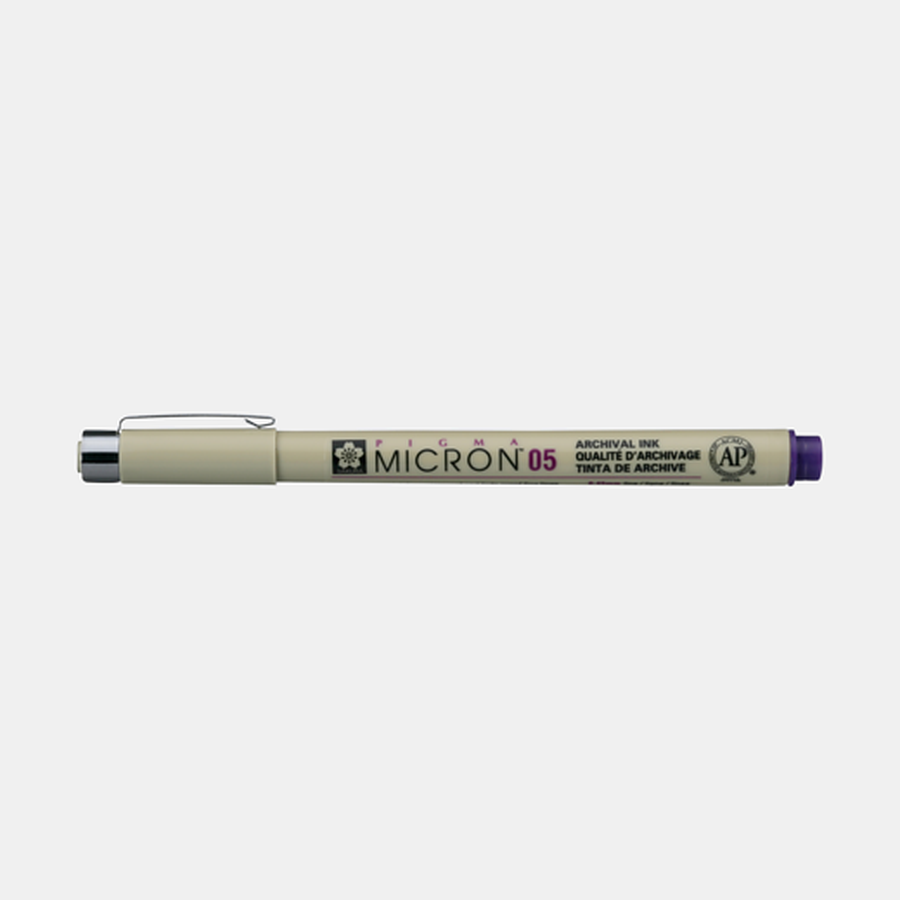 фото Линер sakura pigma micron, толщина 0,45 мм, фиолетовый 24