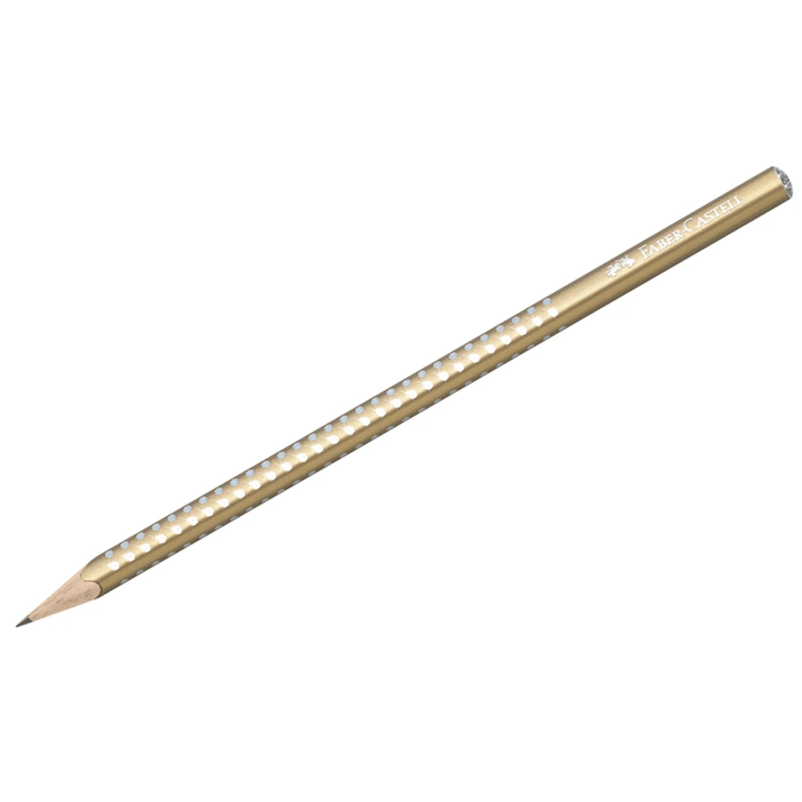 картинка Карандаш чернографитный faber-castell "sparkle" b, золотой