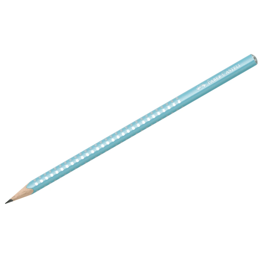 фотография Карандаш чернографитный faber-castell "sparkle" b, жемчужный лиловый