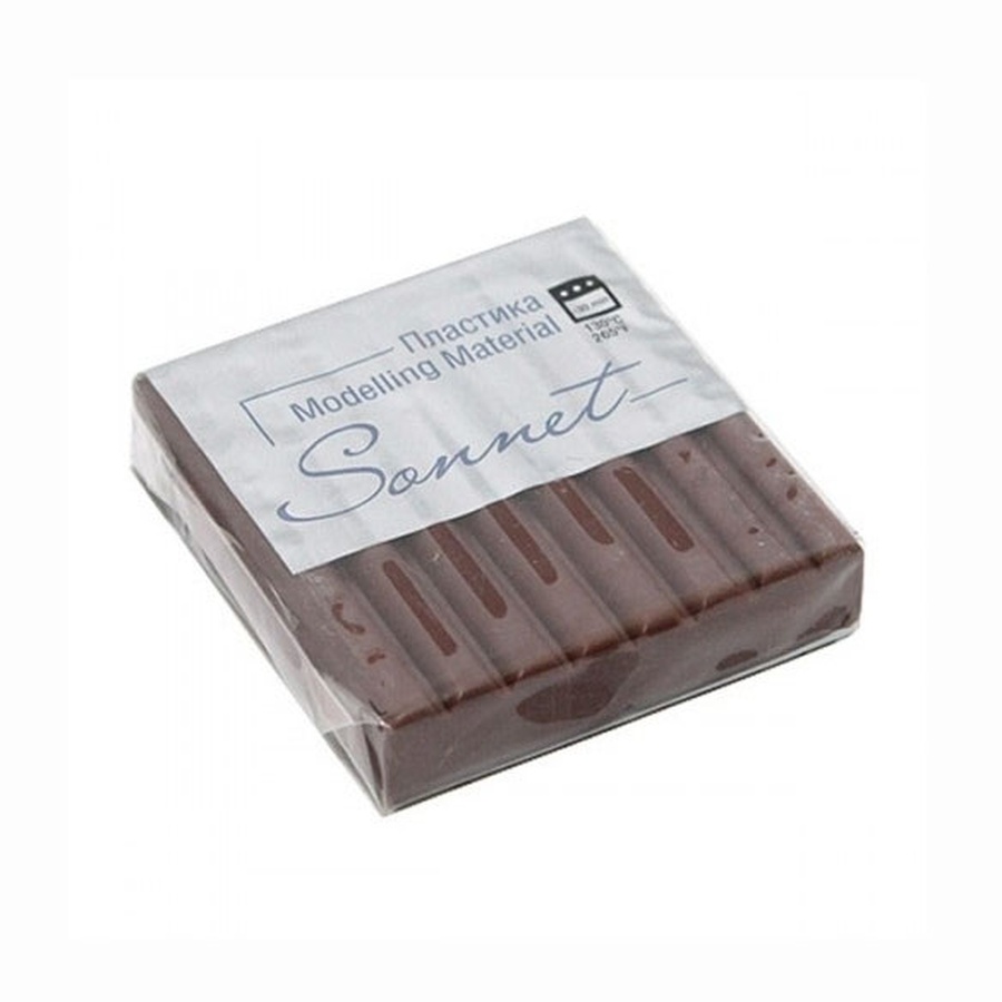 фотография Полимерная глина сонет, 56 г, цвет шоколад
