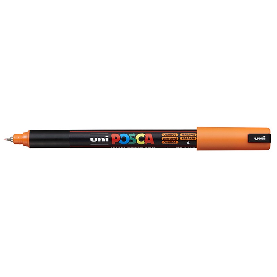 фото Маркер posca pc-1mr, оранжевый, 0.7 мм, игольчатый наконечник