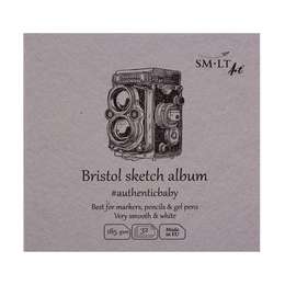 фото Скетчбук smlt art authenticbaby bristol 185г/м2, 9х9см, 32л