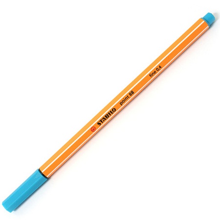 фотография Ручка капиллярная цвет бирюзовый stabilo 88