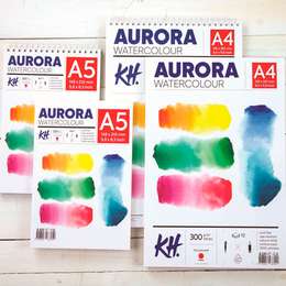 фото Альбом-склейка для акварели aurora hot 300гр/м, целлюлоза 100%, а3, 12л