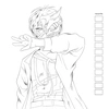 фотография Раскраска manga creative (зеленая)
