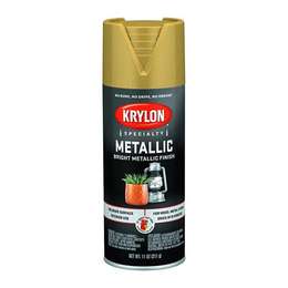 изображение Акриловая универсальная аэрозольная краска, серия metallic paint, цвет яркое золото, объем 340 гр, krylon