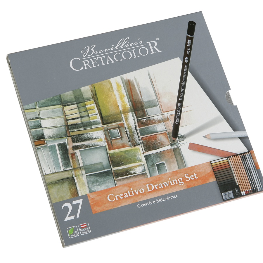 картинка Набор графических материалов cretacolor creativo 27 шт, металлическая упаковка