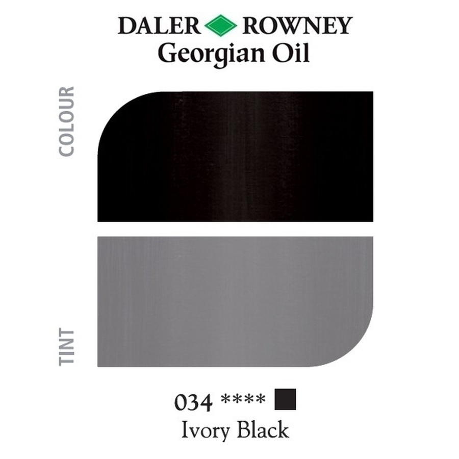 картинка Краска масляная daler-rowney georgian 225мл, 034 кость жженая