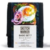 изображение Набор маркеров sketchmarker basic 7 12шт + сумка органайзер