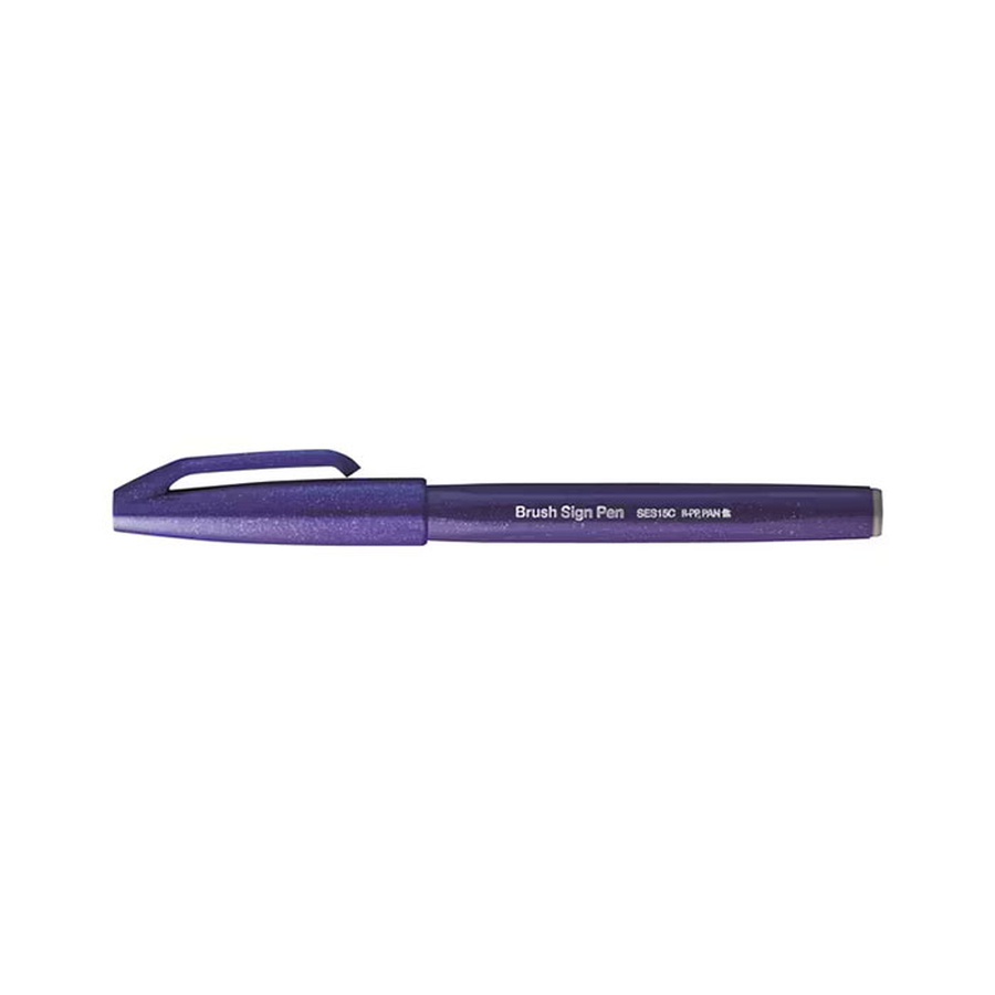 фото Фломастер-кисть pentel brush sign pen фиолетовый