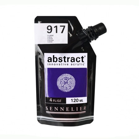 изображение Краска акриловая sennelier abstract, дой-пак 120 мл, пурпурный