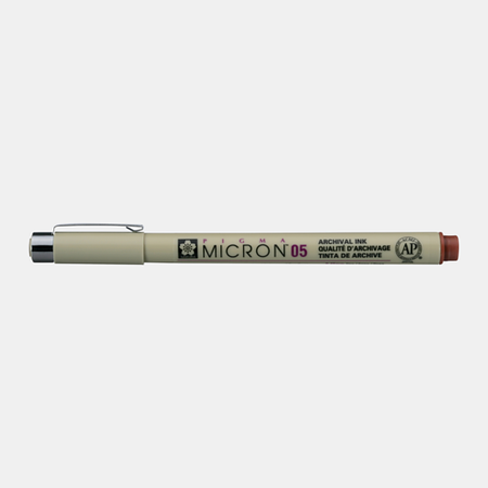 картинка Линер sakura pigma micron, толщина 0,45 мм, коричневый 12