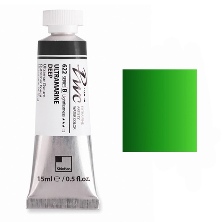 картинка Краска акварельная shinhanart pwc, туба 15 мл, 569 кадмий зелёный c
