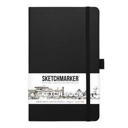 картинка Блокнот для зарисовок sketchmarker  13*21 см 80л черный