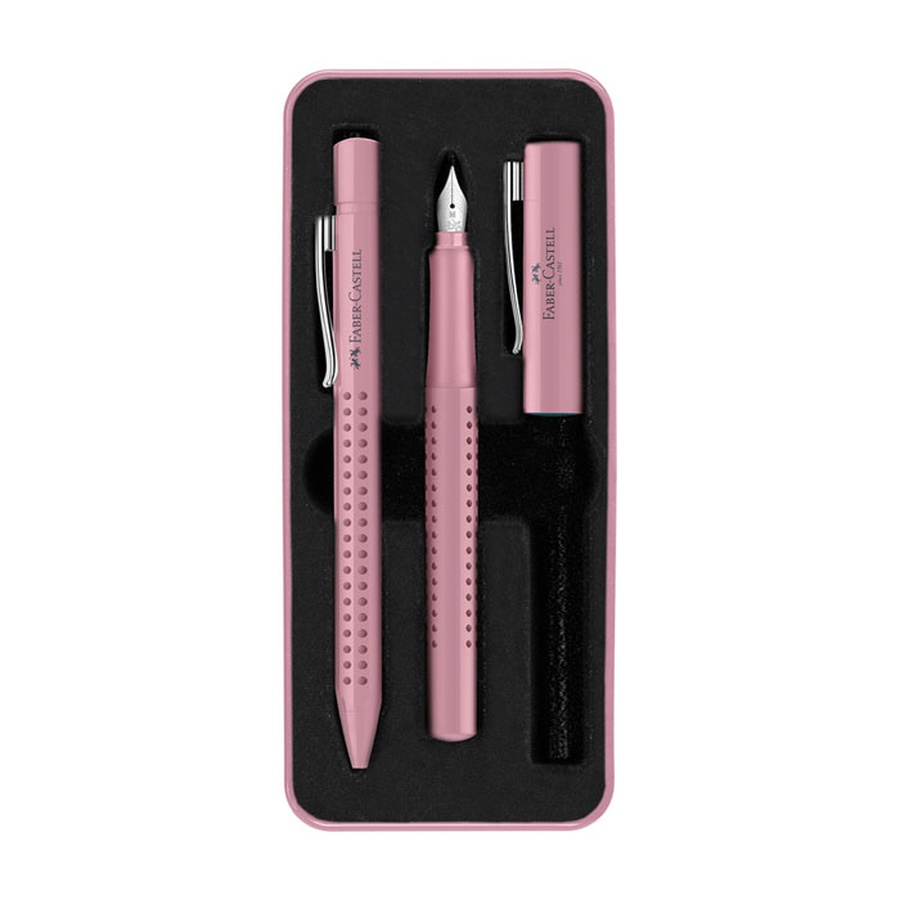 фотография Набор faber-castell "grip 2010" перьевая ручка, шариковая ручка, 0,7мм, синие