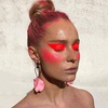 картинка Декоративный гель для волос, лица и тела color gel holly professional, red neon, 20 мл