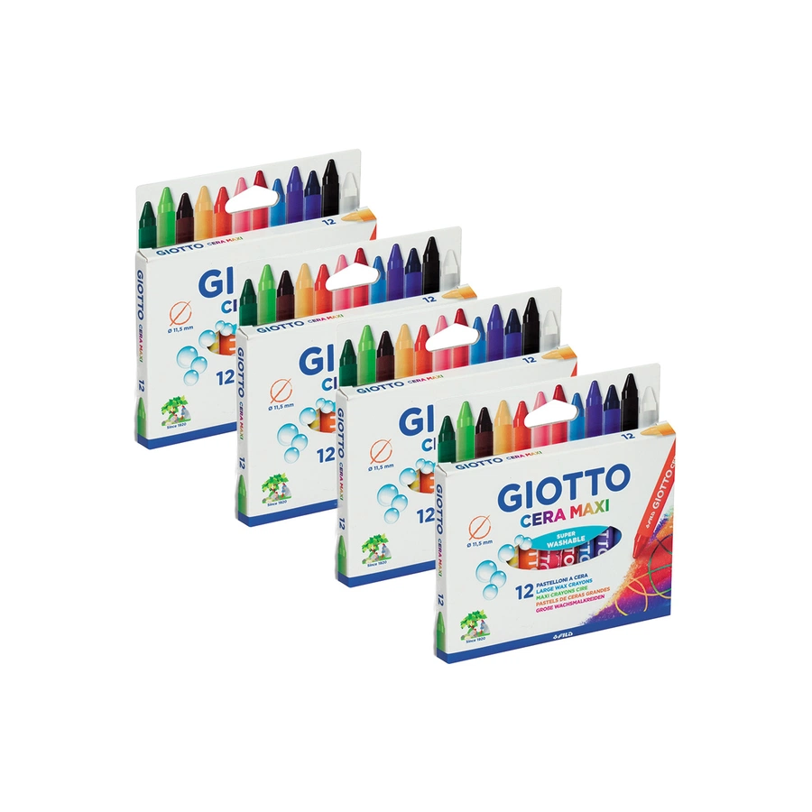 изображение Набор восковых утолщенных карандашей giotto cera maxi