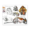 картинка Скетчбук maxgoodz pocket fox and owl a6, 32 листа, 100 г/м2, амурский тигр