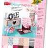 фото Folia блок цветной бумаги с глиттером "sweet", 150г/м2, а4,12л, ассорти