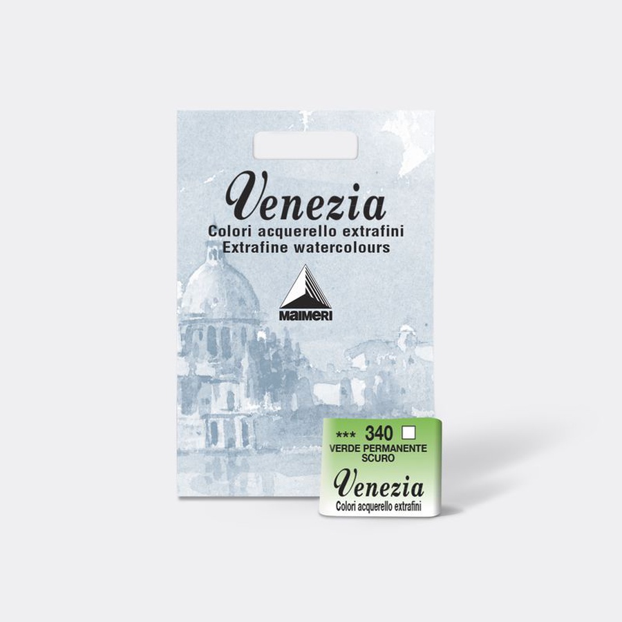 изображение Venezia акварель зеленый стойкий темный, 1,5 мл