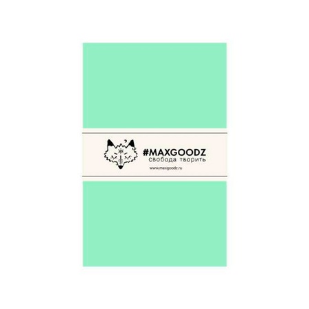 картинка Скетчбук maxgoodz pocket мятный, a6, 32л, 100г/м2, переплет на нитке