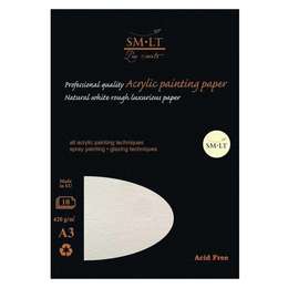 фотография Склейка для акрила smiltainis sm-lt acrylic painting paper а3 10 листов, 420 г/м2