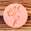 изображение Молд силикон для полимерной глины №096 "ангел с венком" 6х4 см микс