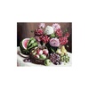 фотография Живопись на холсте 40х50 см. георгины и фрукты