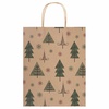 фото Пакет подарочный новогодний 26x13x32см, "kraft winter set", ассорти
