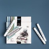фотография Набор спиртовых маркеров малевичъ graf'art brush, серые 12 цветов
