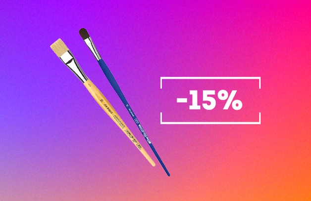 Скидка 15% на кисти бренда Da Vinci
Скидка 15% на кисти бренда Da Vinci
Выбрать кисть
Предложение действительно до 31.08.2022 г.