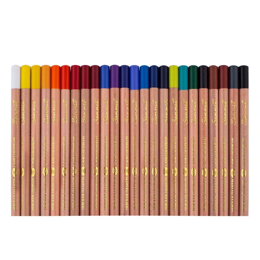 картинка Набор пастельных карандашей сонет, 24 цвета
