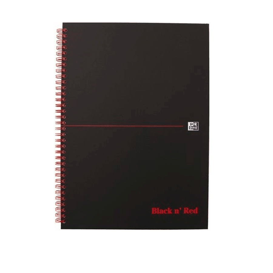 изображение Блокнот oxford black ’n’ red a4 70л клетка, спираль