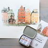 изображение Набор акварели jj watercolor "stockholm", 6 цветов, коллекция urban