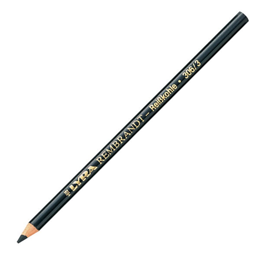 фотография Lyra угольный карандаш, обезжиренный, твердый