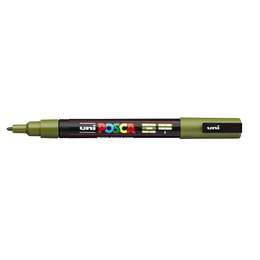 картинка Маркер posca pc-3m, хаки, 0.9 - 1.3 мм, пулевидный наконечник