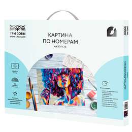 фотография Картина по номерам на холсте "силуэт", 40*50 см